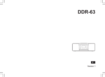 Sangean DDR-63 Manuel utilisateur | Fixfr