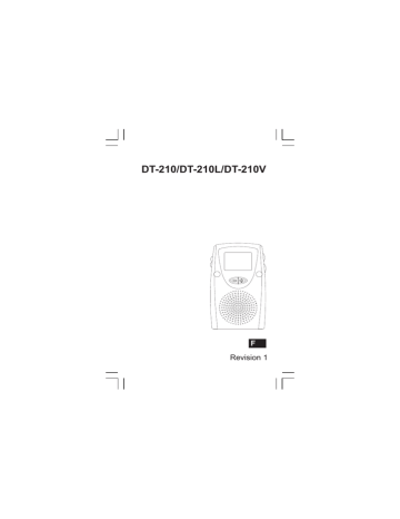 Sangean DT-210 Manuel utilisateur | Fixfr