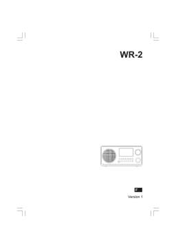 Sangean WR-2CL Manuel utilisateur