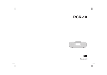 Sangean RCR-10 Manuel utilisateur | Fixfr
