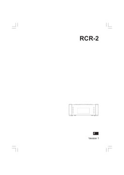 Sangean RCR-2 Manuel utilisateur