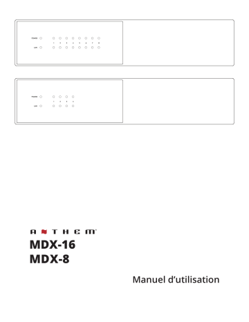 MDX-8 | Anthem MDX-16 Manuel utilisateur | Fixfr