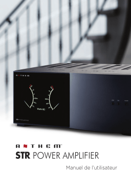 Anthem STR Power Amplifier Manuel utilisateur