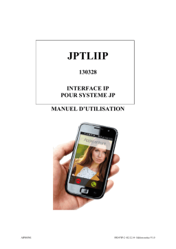 Optimus JP-TLIIP INTERFAZ IP PARA MOVIL Manuel utilisateur