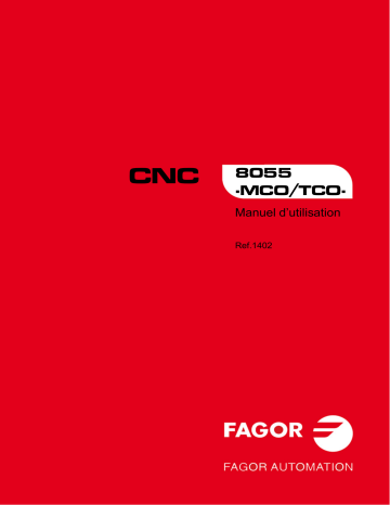 Fagor CNC 8055 Manuel utilisateur | Fixfr
