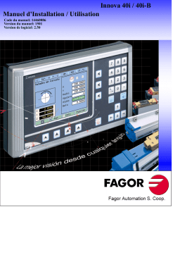 Fagor DRO 40i Manuel utilisateur