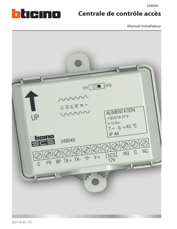 Bticino 348040 Manuel utilisateur | Fixfr