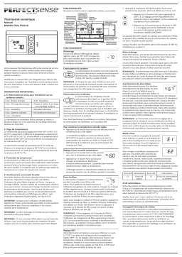 Robertshaw PerfectSense PS2110 Digital Thermostat Manuel utilisateur
