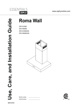 Zephyr ZROM90BS290 Manuel utilisateur