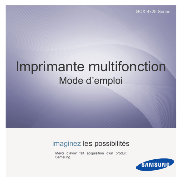 User's manual | Samsung SCX-4825FN Manuel utilisateur | Fixfr