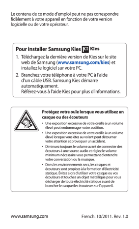 Samsung GT-B5510 Manuel utilisateur | Fixfr