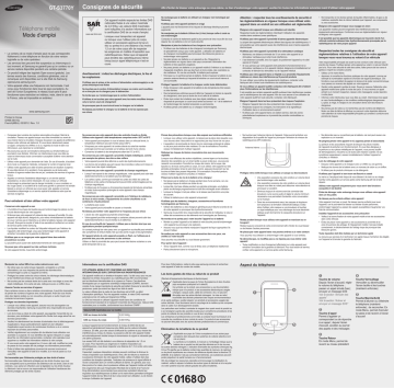 Samsung GT-S3770Y Manuel utilisateur | Fixfr