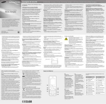 Samsung GT-E2330B Manuel utilisateur | Fixfr