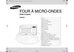 Samsung MW83U Manuel utilisateur