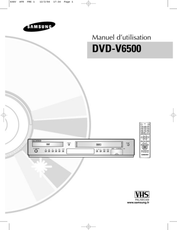 Samsung DVD-V6500 Manuel utilisateur | Fixfr