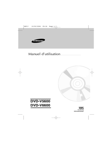 DVD-V5600 | Samsung DVD-V6600 Manuel utilisateur | Fixfr