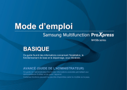 Samsung SL-M4580FX Manuel utilisateur