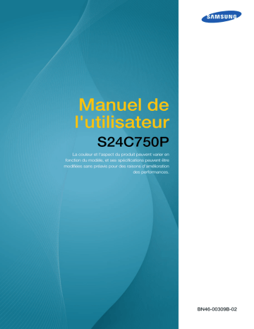 S24C750P | Samsung S27C750P Manuel utilisateur | Fixfr