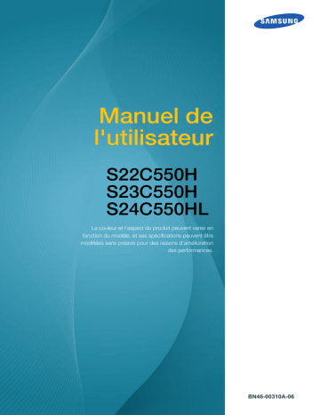 S24C550ML | S24C550HL | S24C550VL | Samsung S23C550H Manuel utilisateur | Fixfr