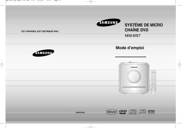 Samsung MM-DX7 Manuel utilisateur | Fixfr