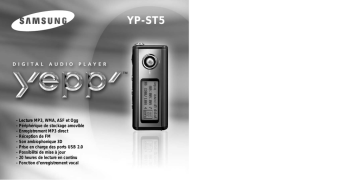 YP-ST5V | YP-ST5H | YP-ST5X | Samsung YP-ST5Z Manuel utilisateur | Fixfr