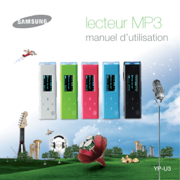 Samsung YP-U3 Lecteur MP3: Manuel d'utilisation + AI Chat