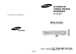 Samsung HT-DS760 Manuel utilisateur