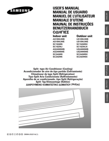 User's manual | Samsung SC18ZWJ/XFA Manuel utilisateur | Fixfr