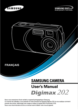 Samsung DIGIMAX 202 Manuel utilisateur