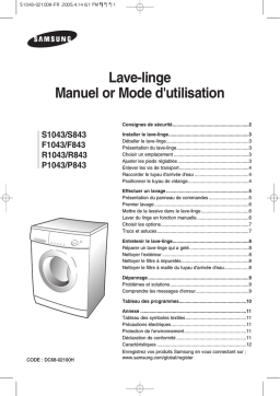 Samsung P1043 Manuel utilisateur