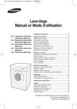 Samsung WF-B1061 Manuel utilisateur