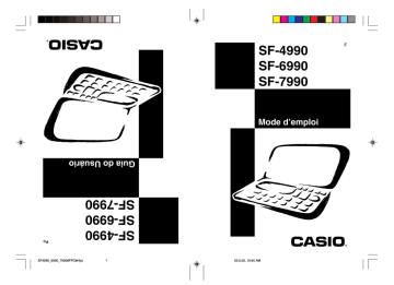 SF-4990 | SF-7990 | Manual | Casio SF-6990 Manuel utilisateur | Fixfr