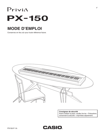 Manual | Casio PX-150 Manuel utilisateur | Fixfr