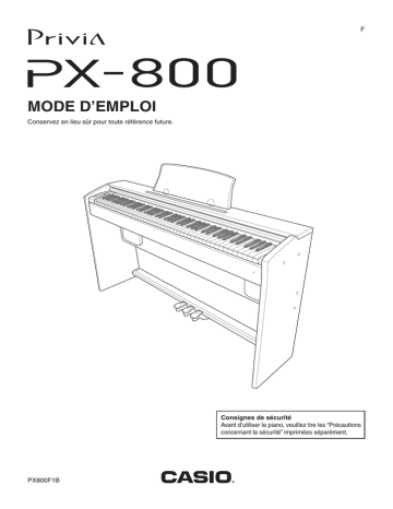 Manual | Casio PX-800 Manuel utilisateur | Fixfr