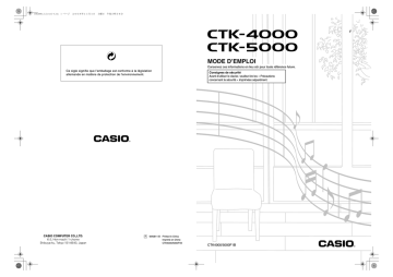 CTK-4000 | Manual | Casio CTK-5000 Manuel utilisateur | Fixfr