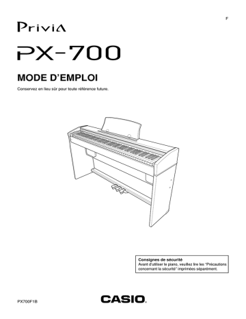 Manual | Casio PX-700 Manuel utilisateur | Fixfr