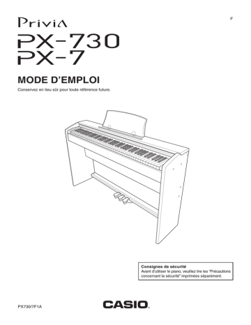 Manual | Casio PX-7 Manuel utilisateur | Fixfr