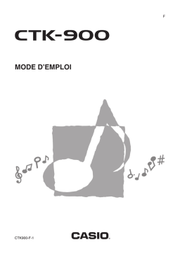 Casio CTK-900 Manuel utilisateur
