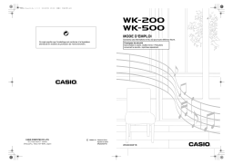 Casio WK-500 Manuel utilisateur