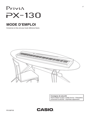 Manual | Casio PX-130 Manuel utilisateur | Fixfr