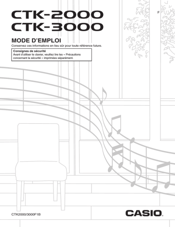 CTK-3000 | Manual | Casio CTK-2000 Manuel utilisateur | Fixfr