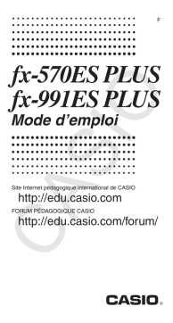Casio fx-570ES PLUS Manuel utilisateur