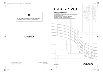 Manual | Casio LK-270 Manuel utilisateur | Fixfr