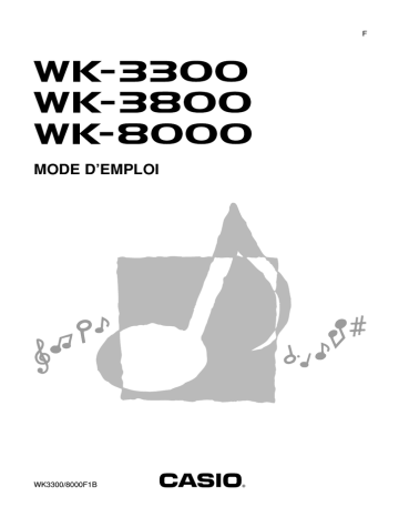 WK-8000 | WK-3300 | Manual | Casio WK-3800 Manuel utilisateur | Fixfr