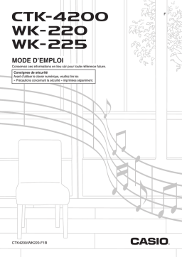 Casio WK-220 Manuel utilisateur