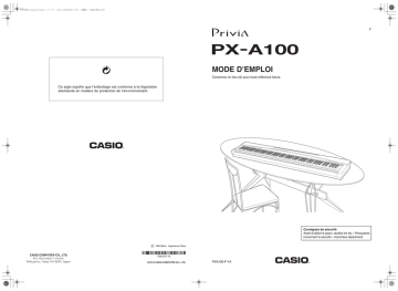 Manual | Casio PX-A100RD, PX-A100BE Manuel utilisateur | Fixfr
