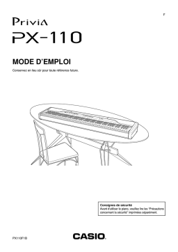 Casio PX-110 Manuel utilisateur