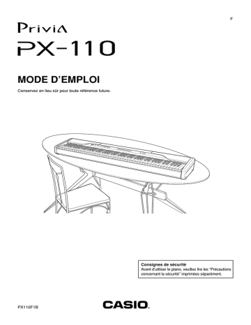 Manual | Casio PX-110 Manuel utilisateur | Fixfr
