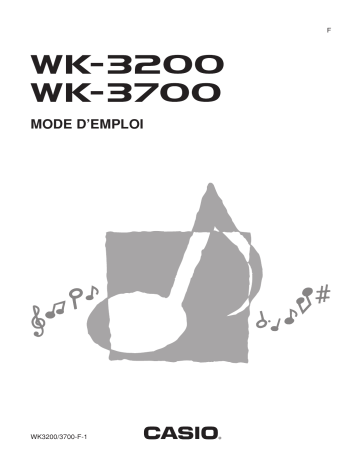 WK-3200 | Manual | Casio WK-3700 Manuel utilisateur | Fixfr