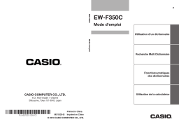 Casio EW-F350C Manuel utilisateur